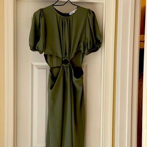 Green Zara dress